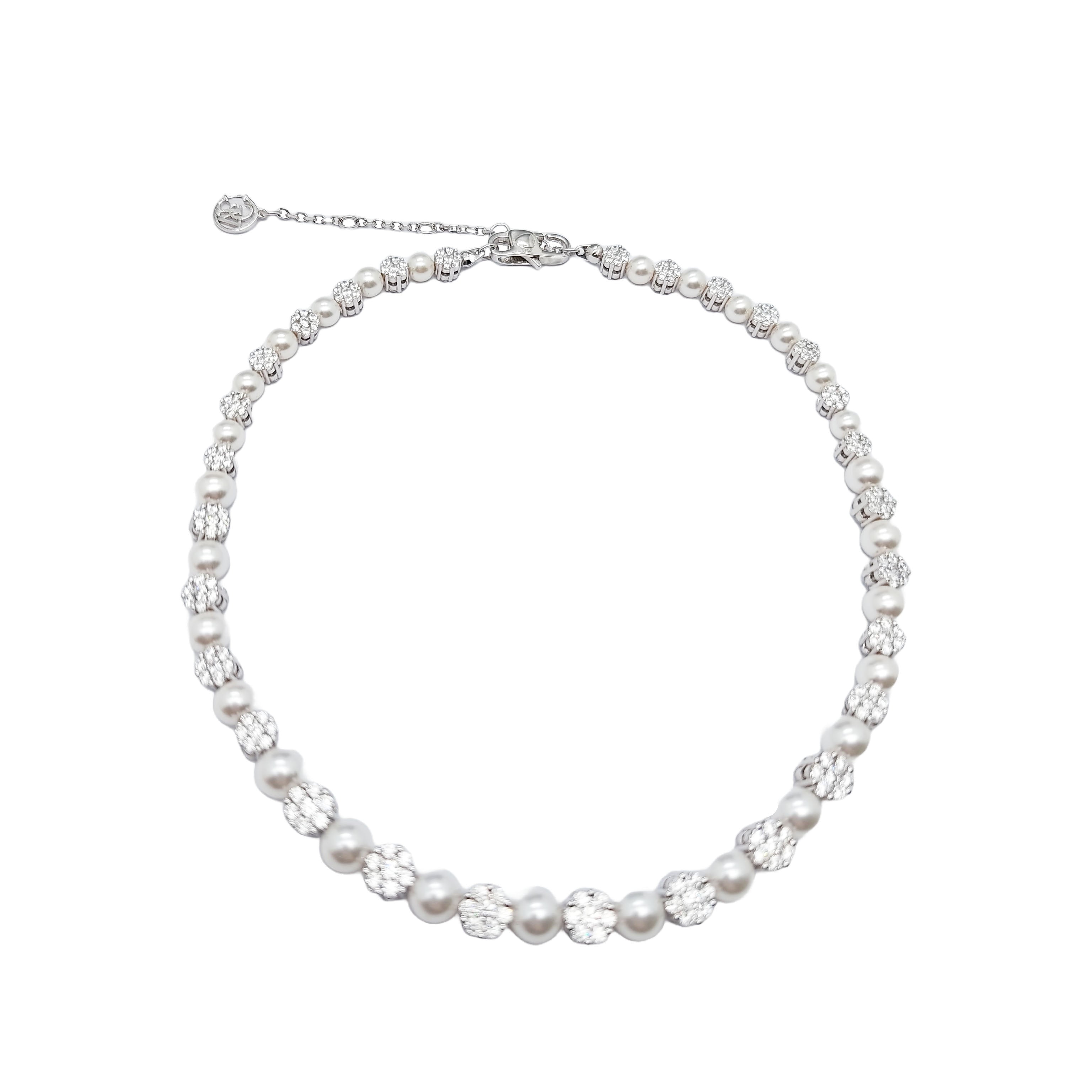 VICACCI Affinity Lucky Diamond Pearl Necklace ( Deluxe)
