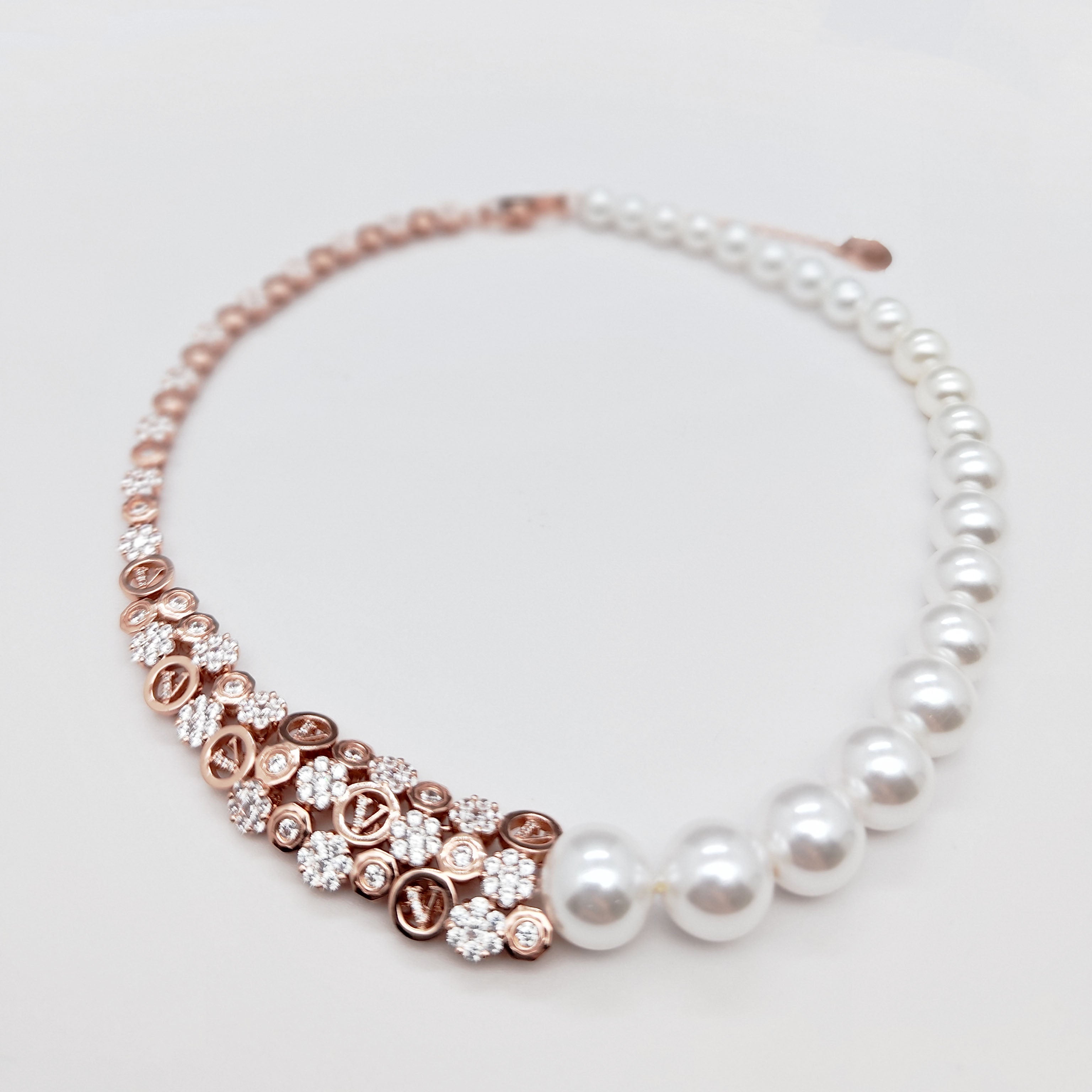 Delux Elegant Affinity Pearl Necklace(8V)