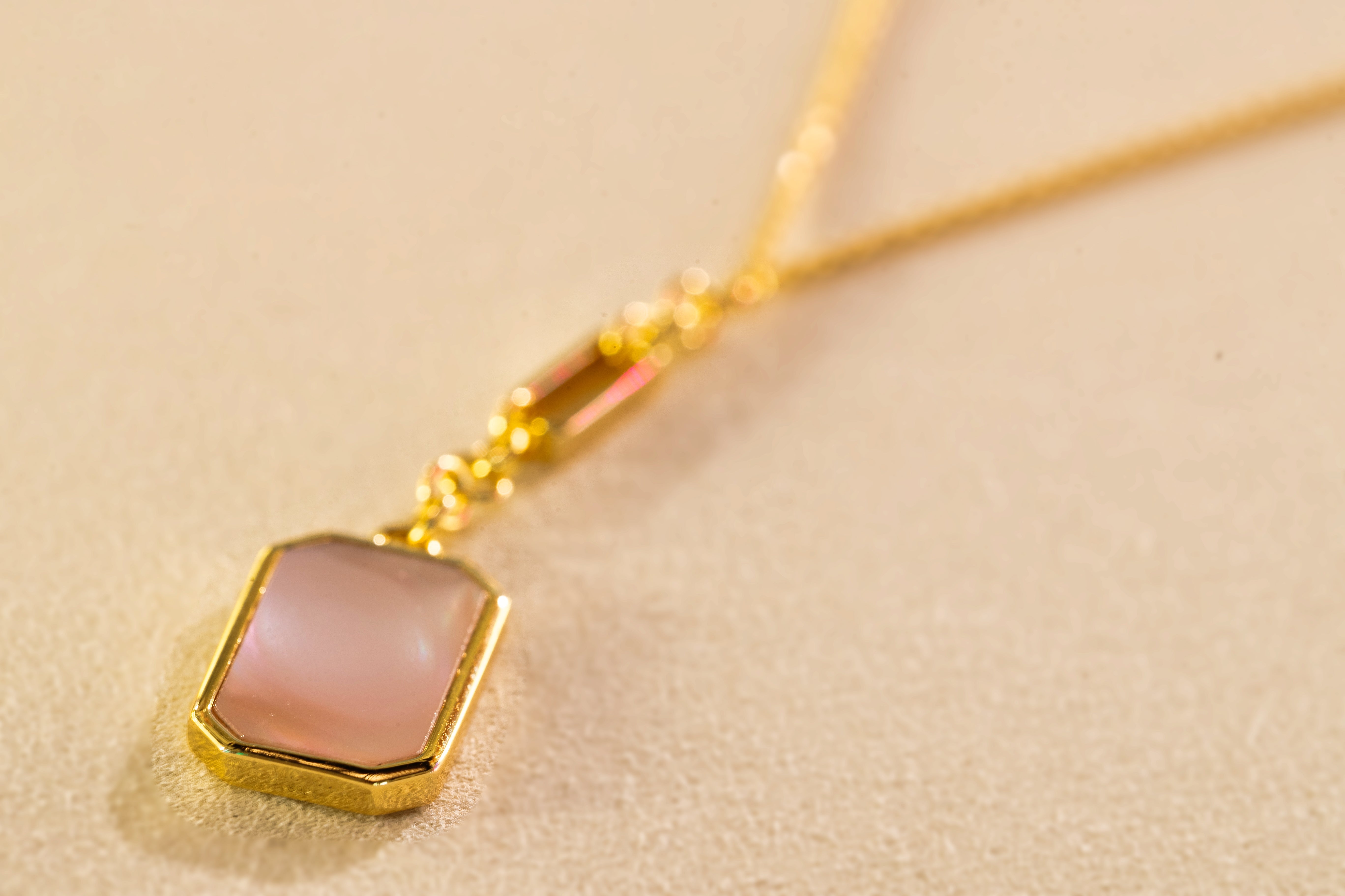 Cube Mother Of Pearl Necklace