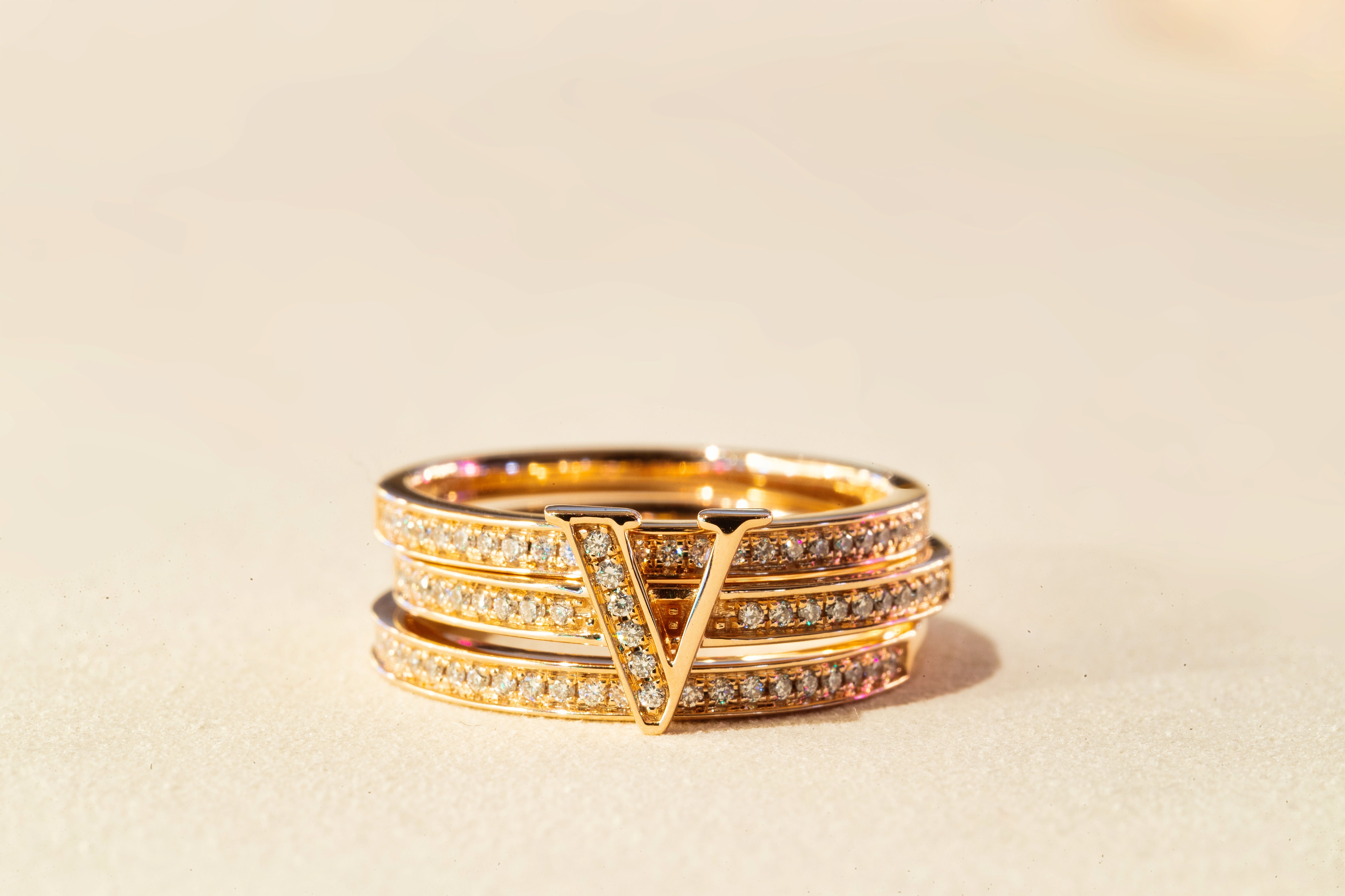 Deluxe Harmonic Trio Ring