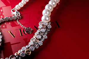 Delux Elegant Affinity Pearl Necklace(18V)