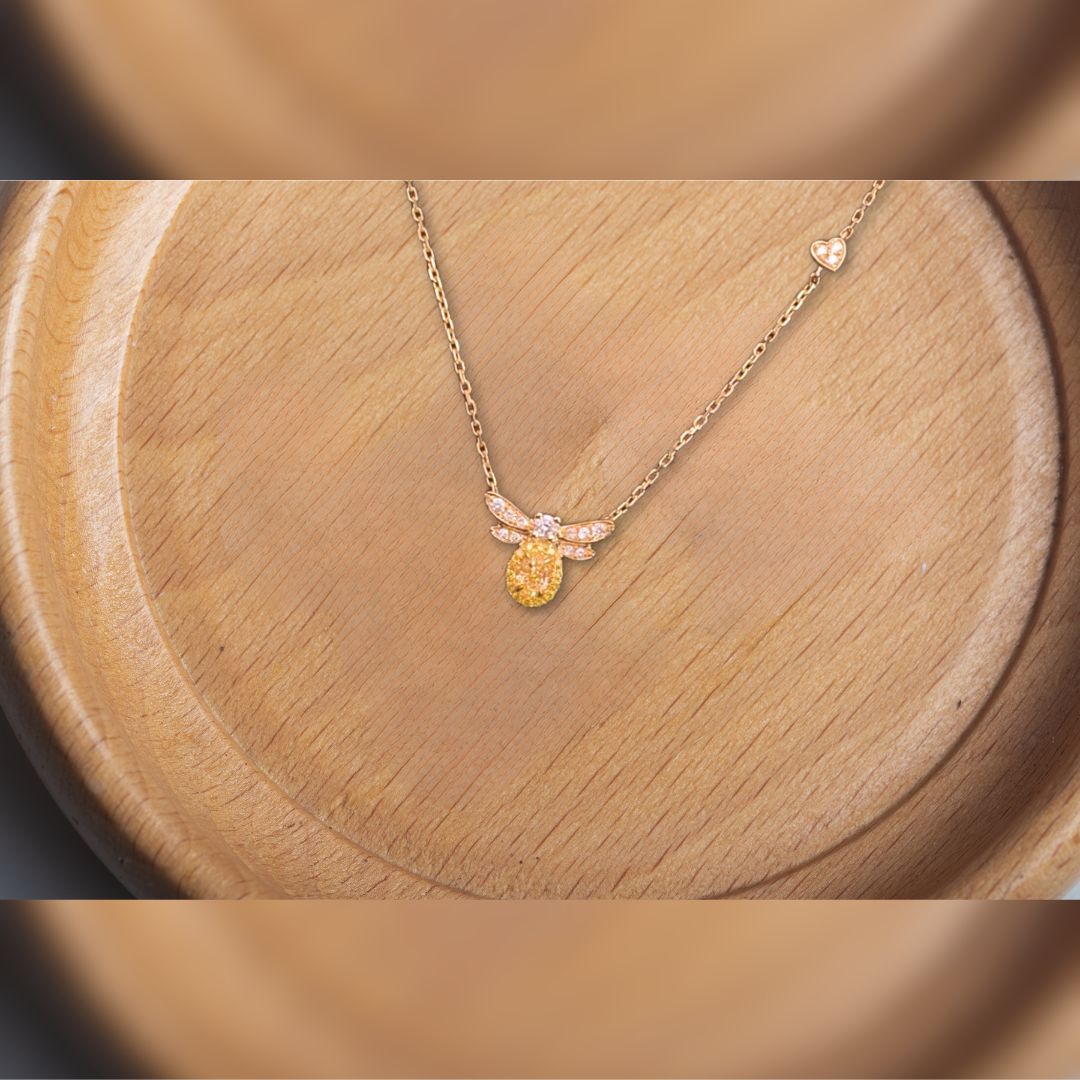 "little bee" diamond Bracelet yellow gemstone
