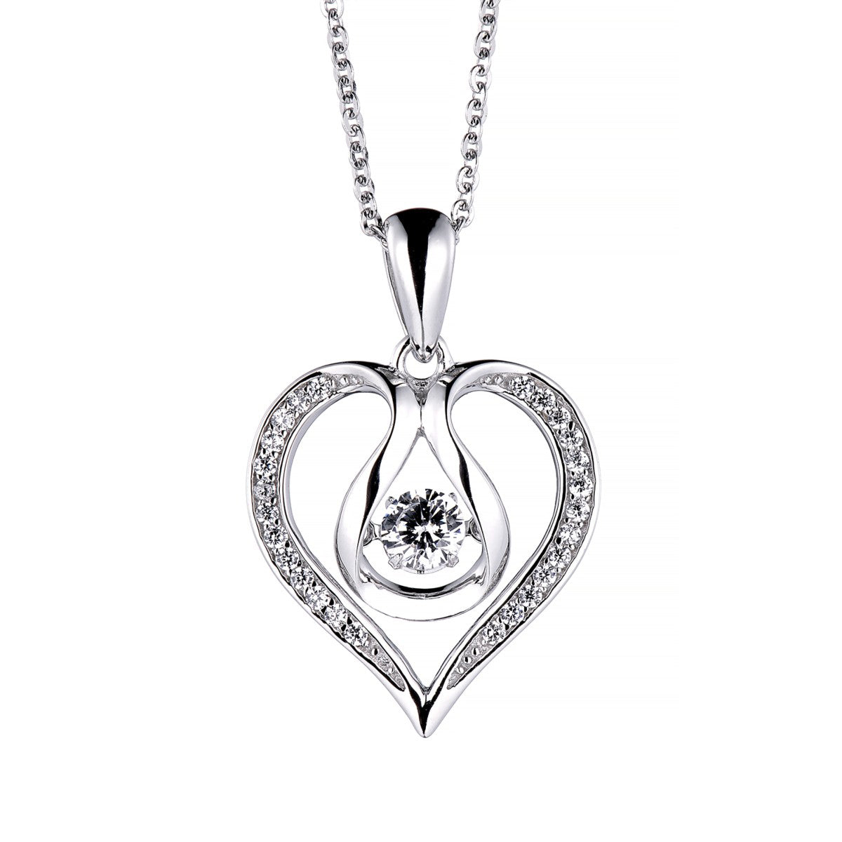 Peach heart smart Necklace