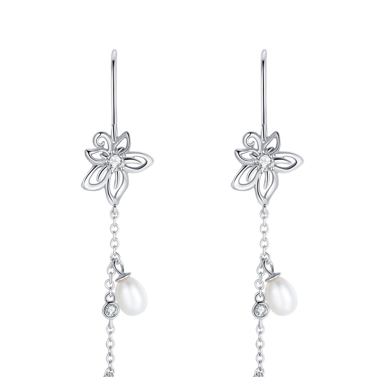 Bauhinia Chain Earrings