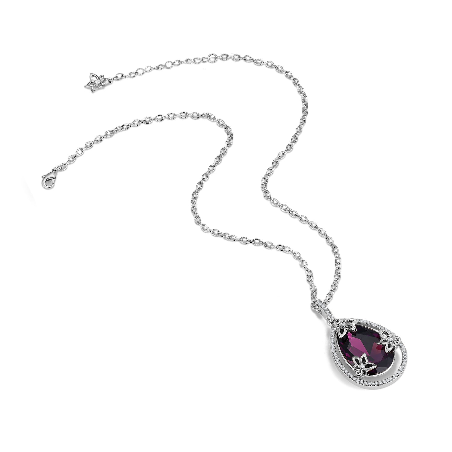 Lucky VICACCI Mermaid Tears Pendant Necklace with Crystals