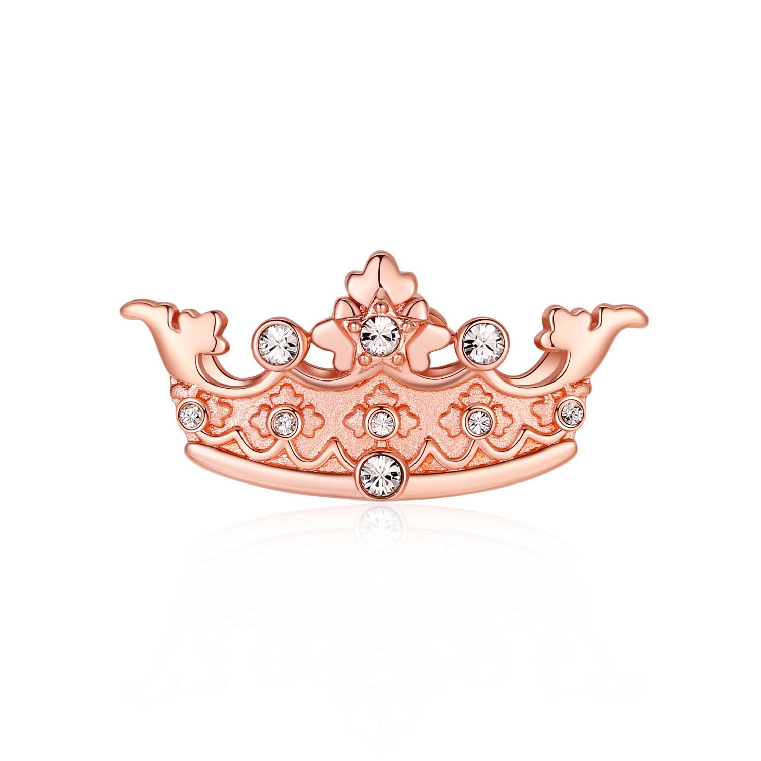 Crown Rose Gold Charm