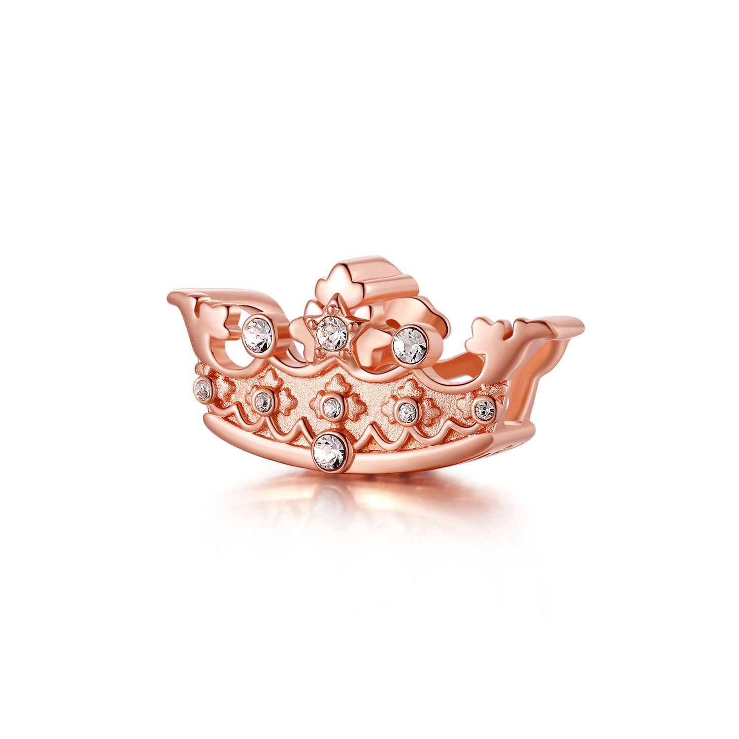Crown Rose Gold Charm