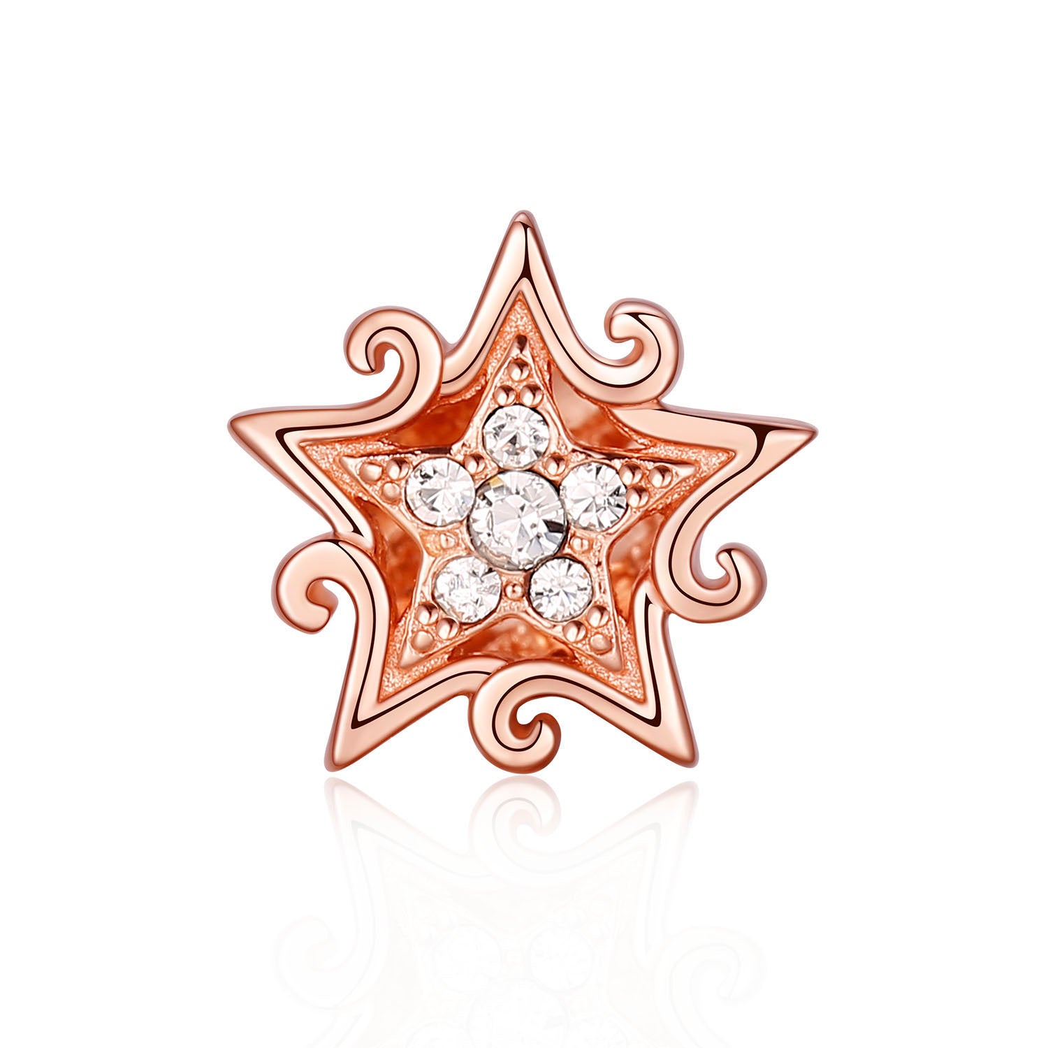 Plated Crystal Charm