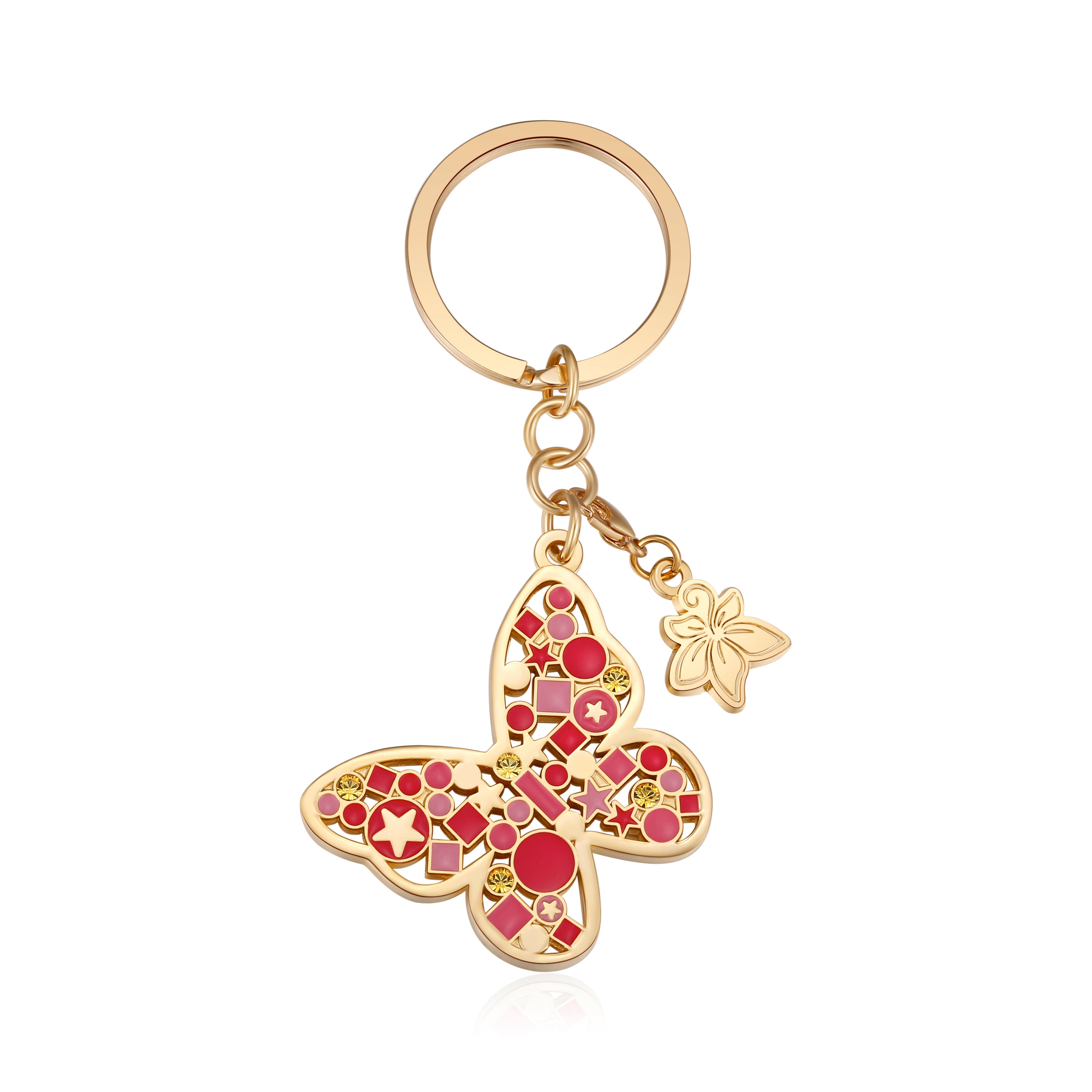 Metal Butterfly Keychain