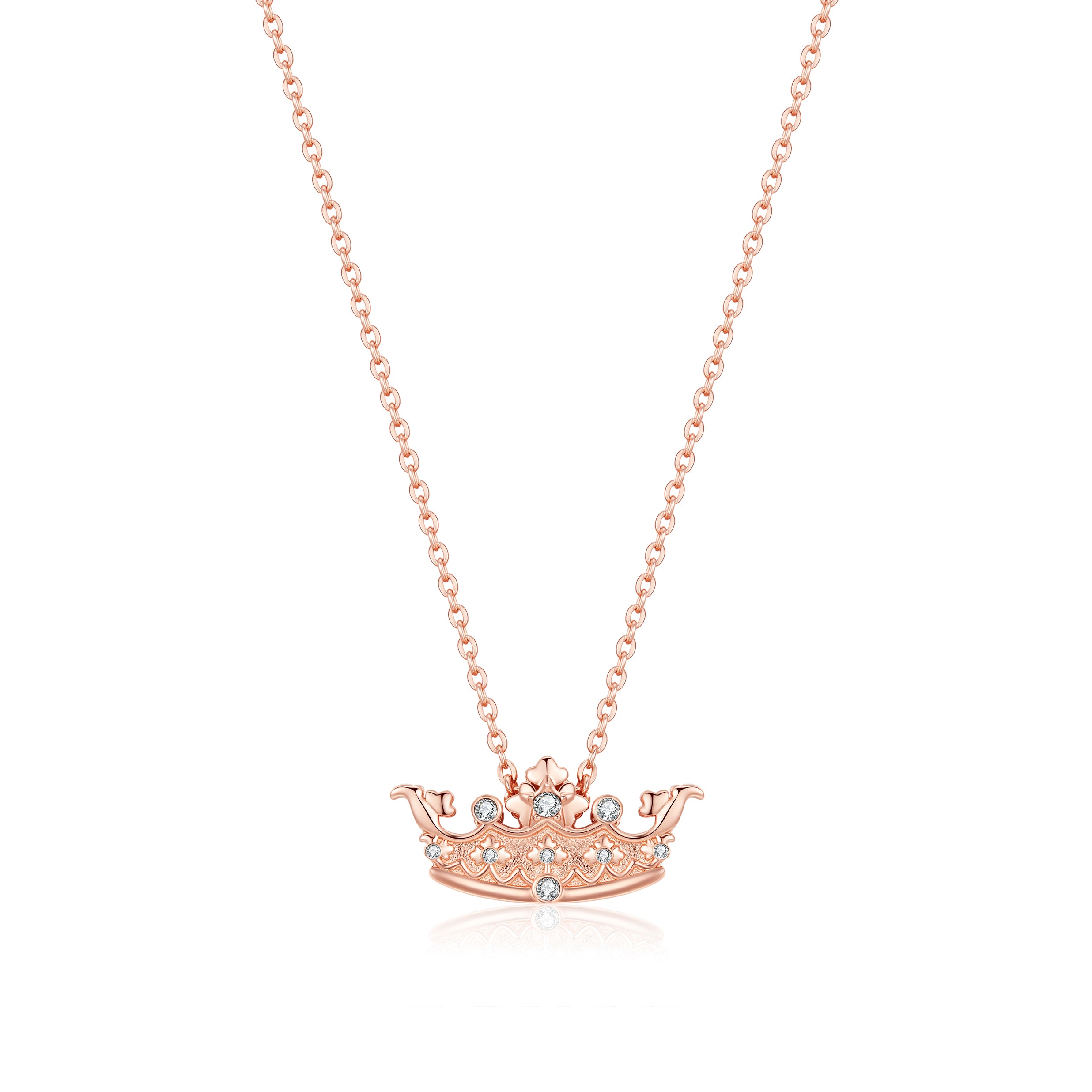 Plated Top Austrian Crystal Queen Necklace
