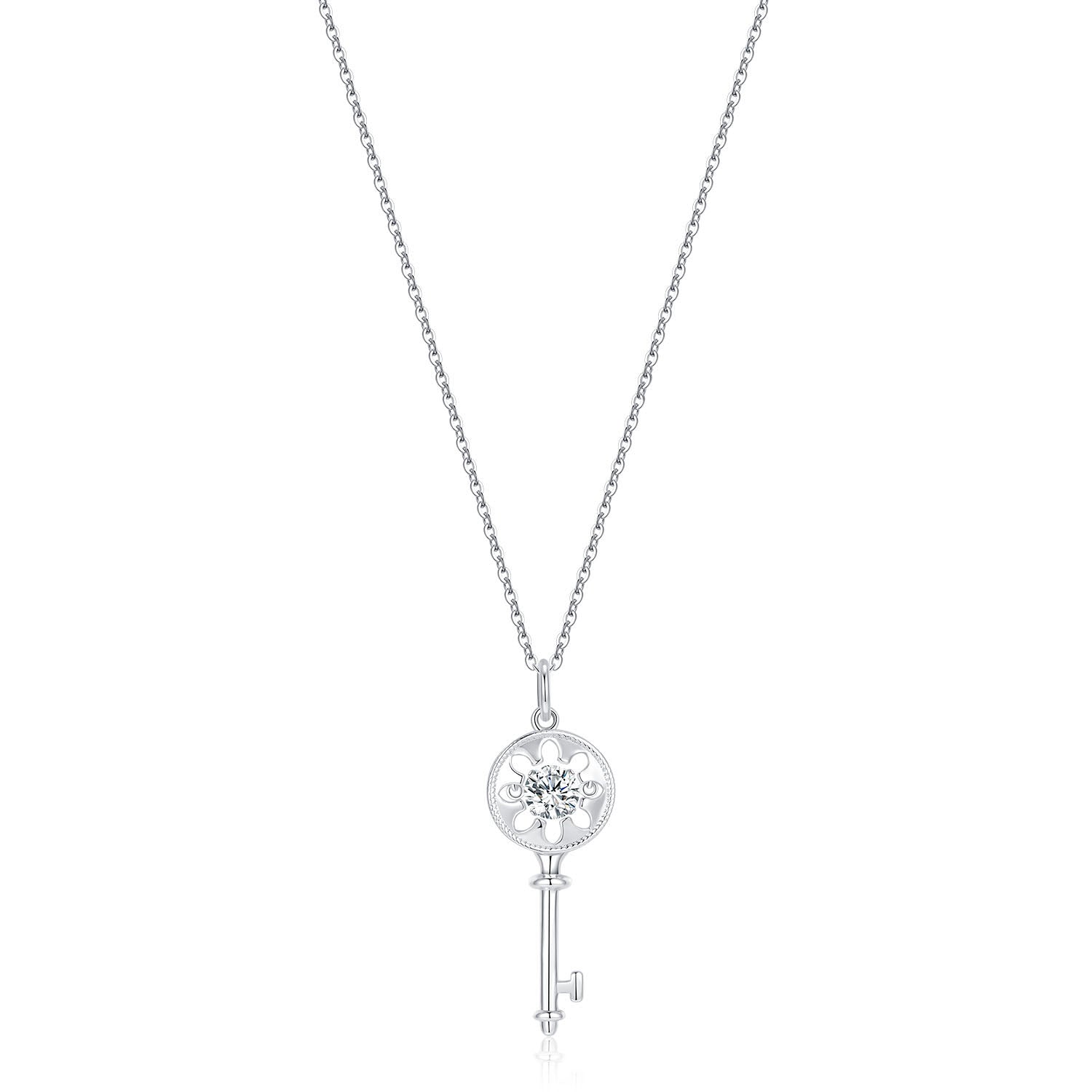 Heart Lucky Key Core Necklace