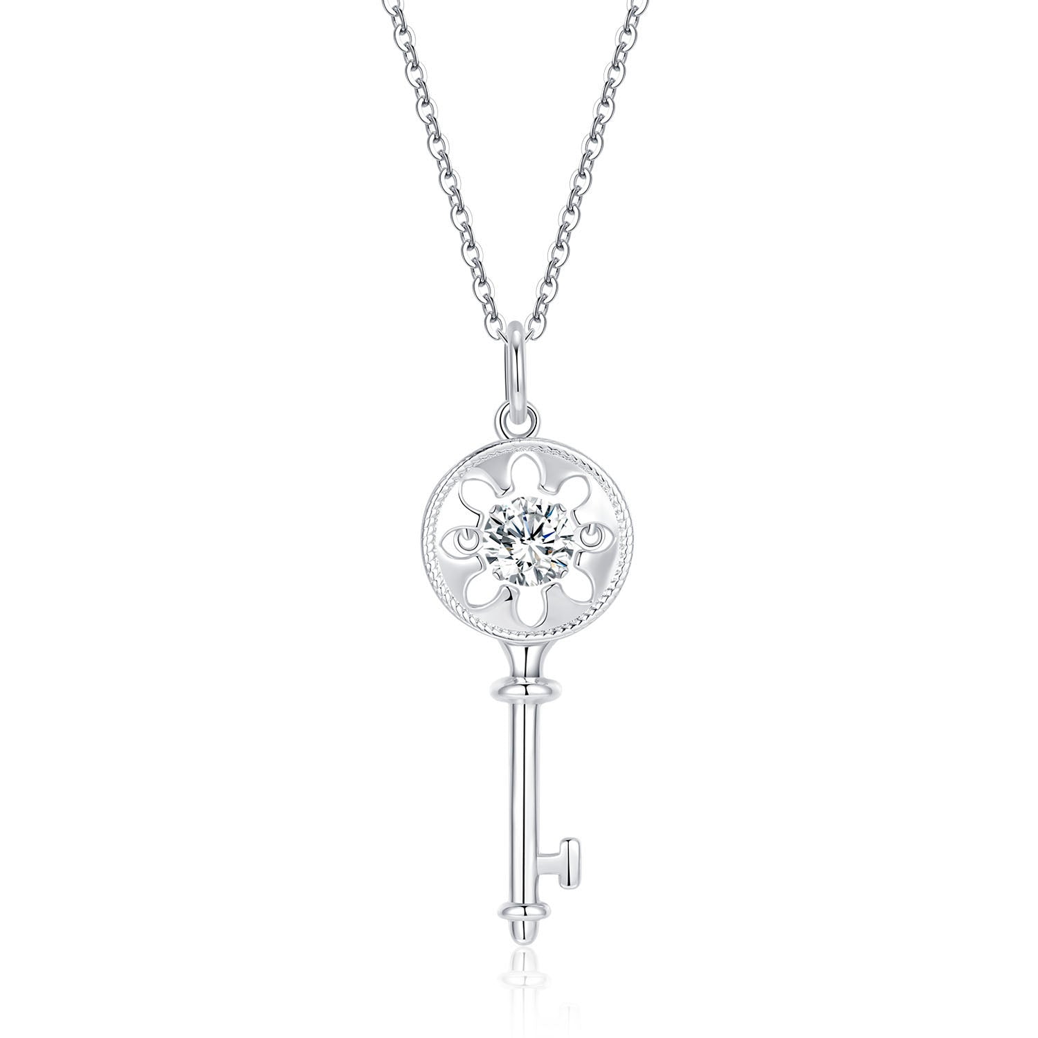 Heart Lucky Key Core Necklace