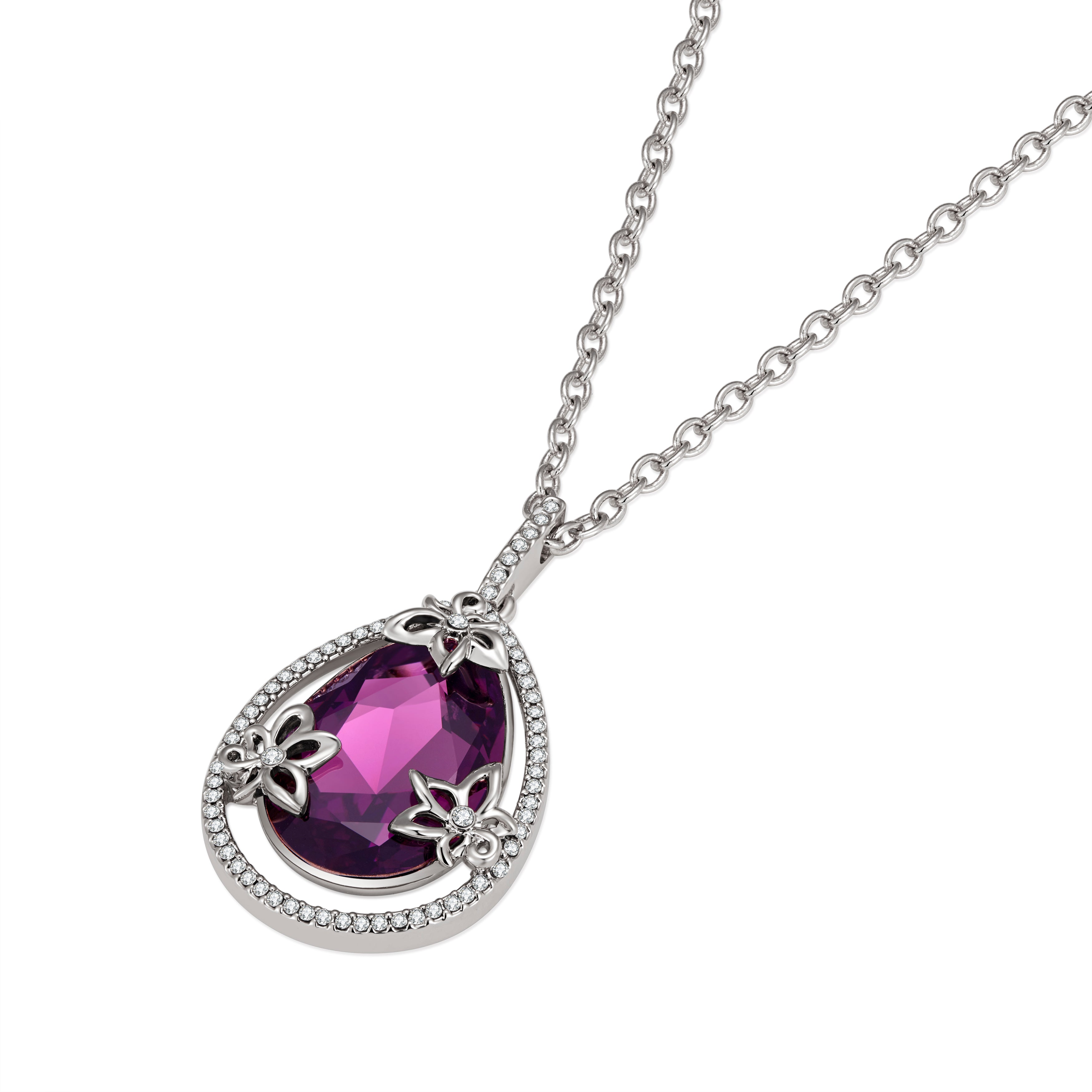 Lucky VICACCI Mermaid Tears Pendant Necklace with Crystals