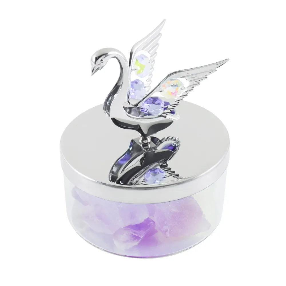 Crystal Essential Oil Diffuser Amethyst Quartz Swan