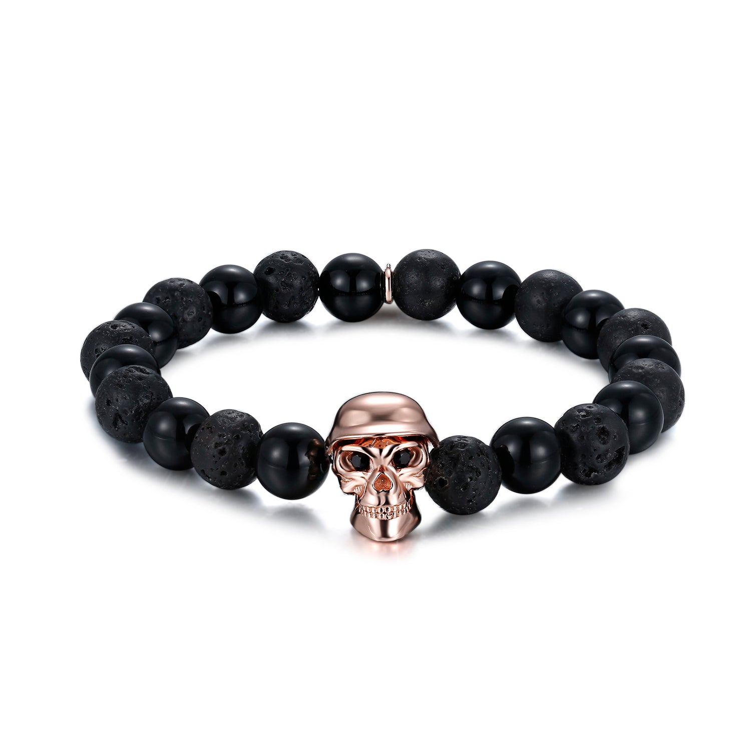 Onyx and Vessel Rose Gold Bracelet Skeleton Army