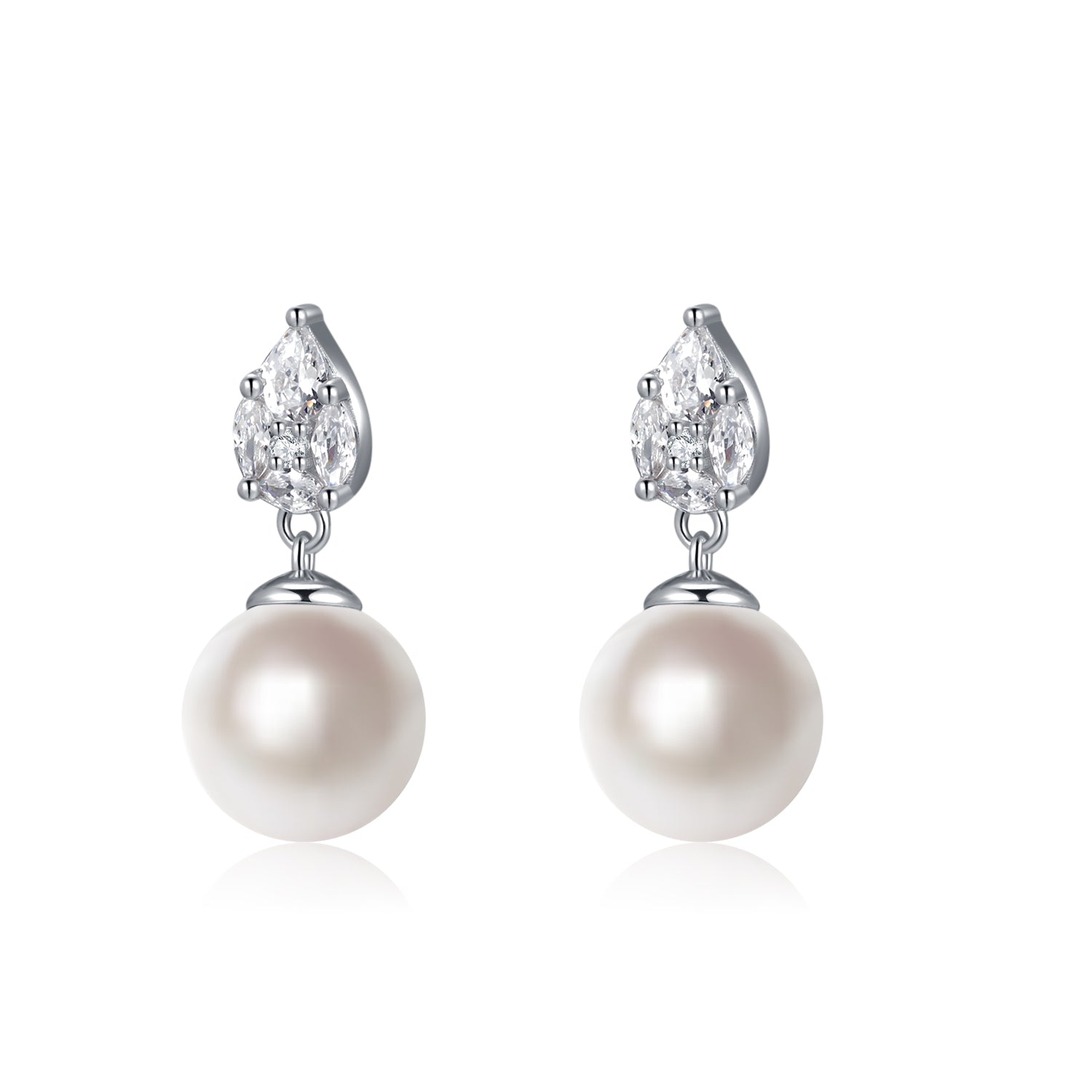 925 silver "Gem" Pearl Earrings