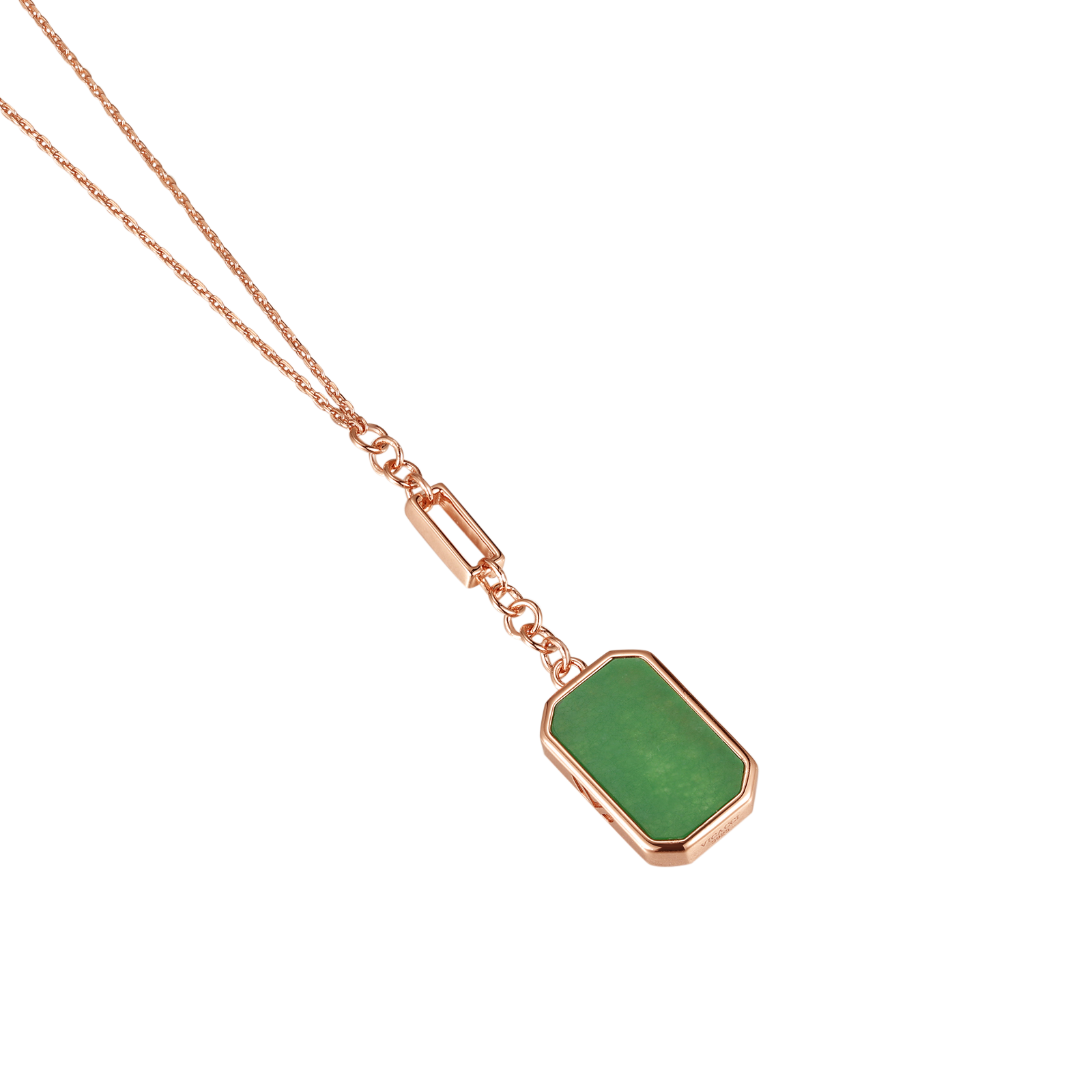 Cube Jade Necklace