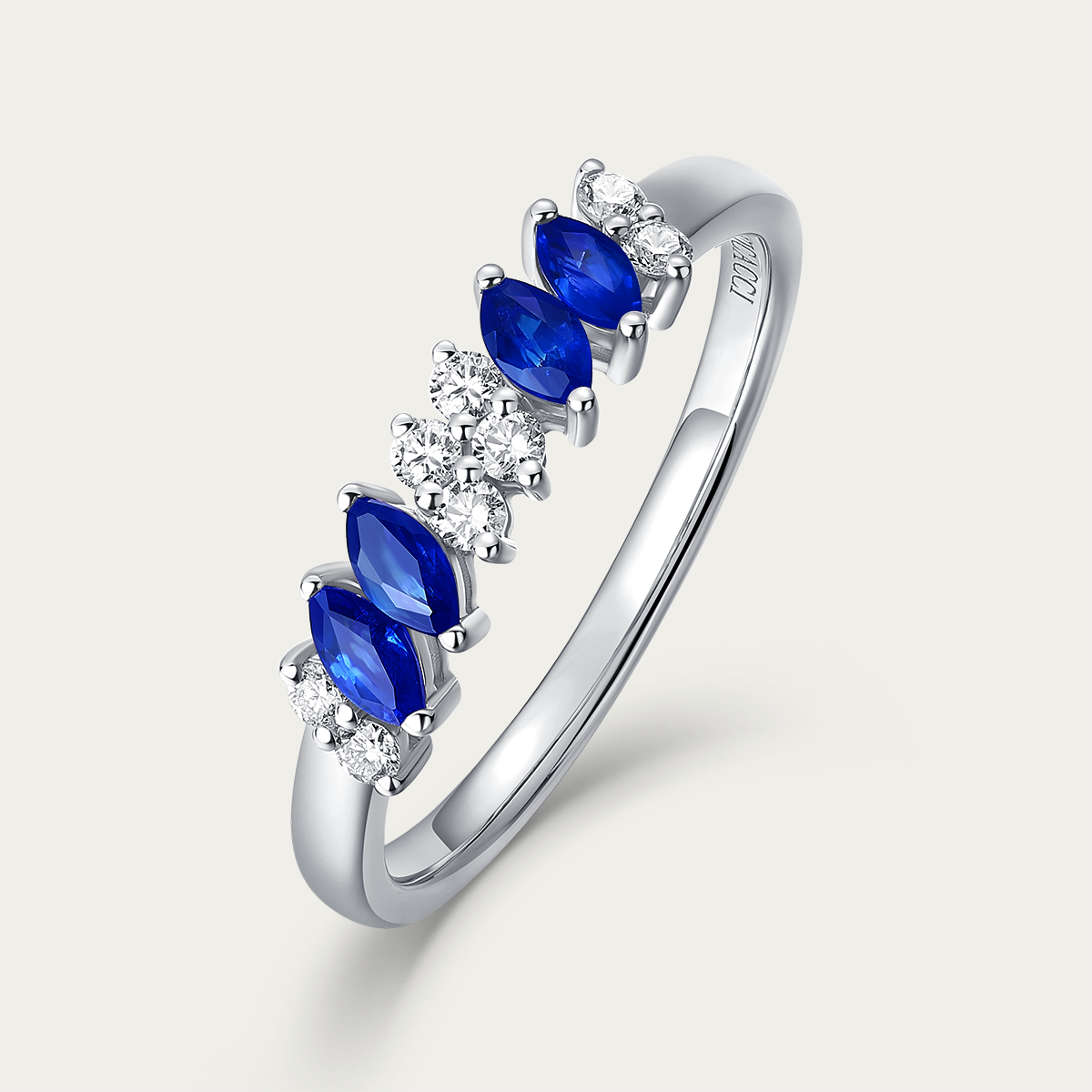 18K Ocean Breeze Intertwined Ring
