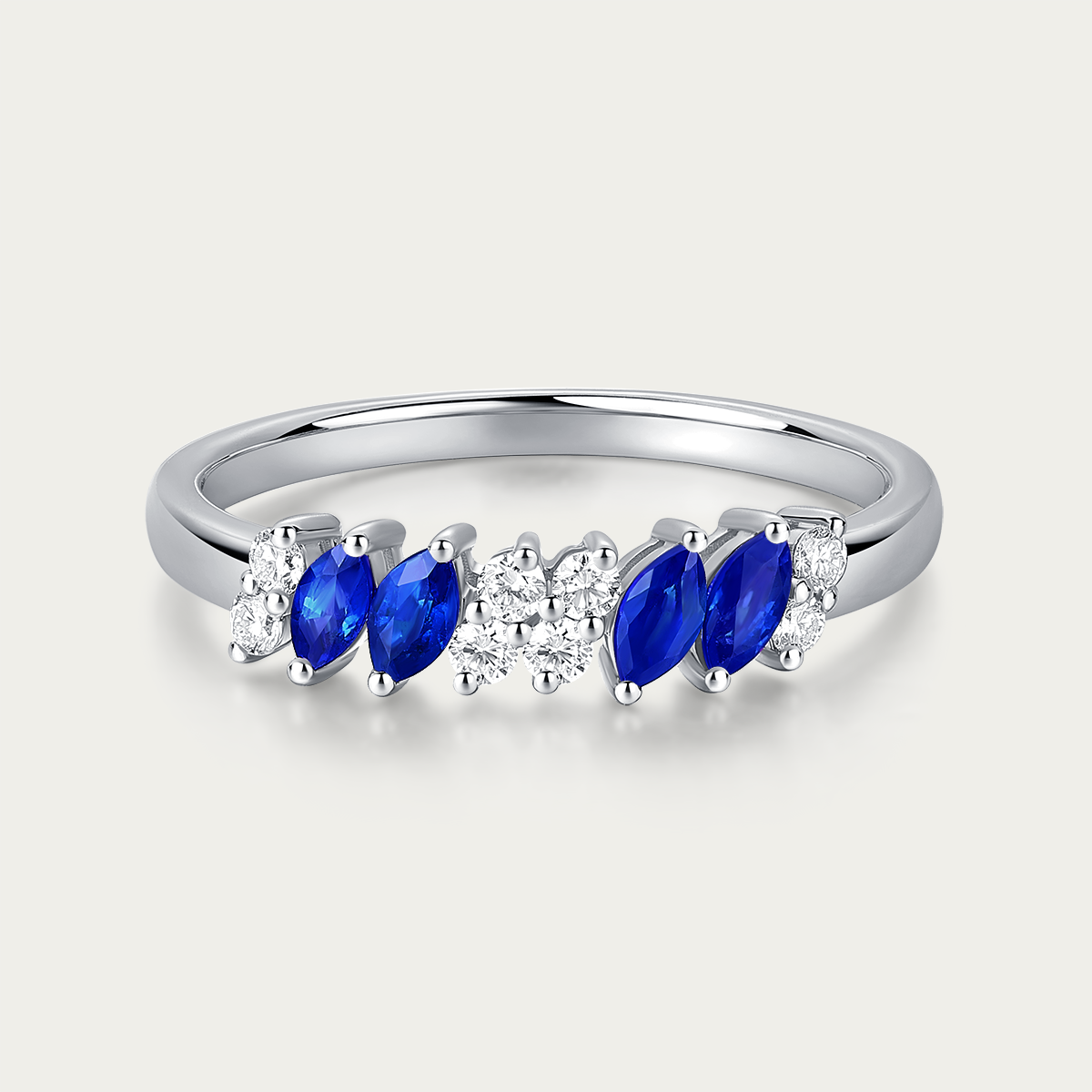 18K Ocean Breeze Intertwined Ring