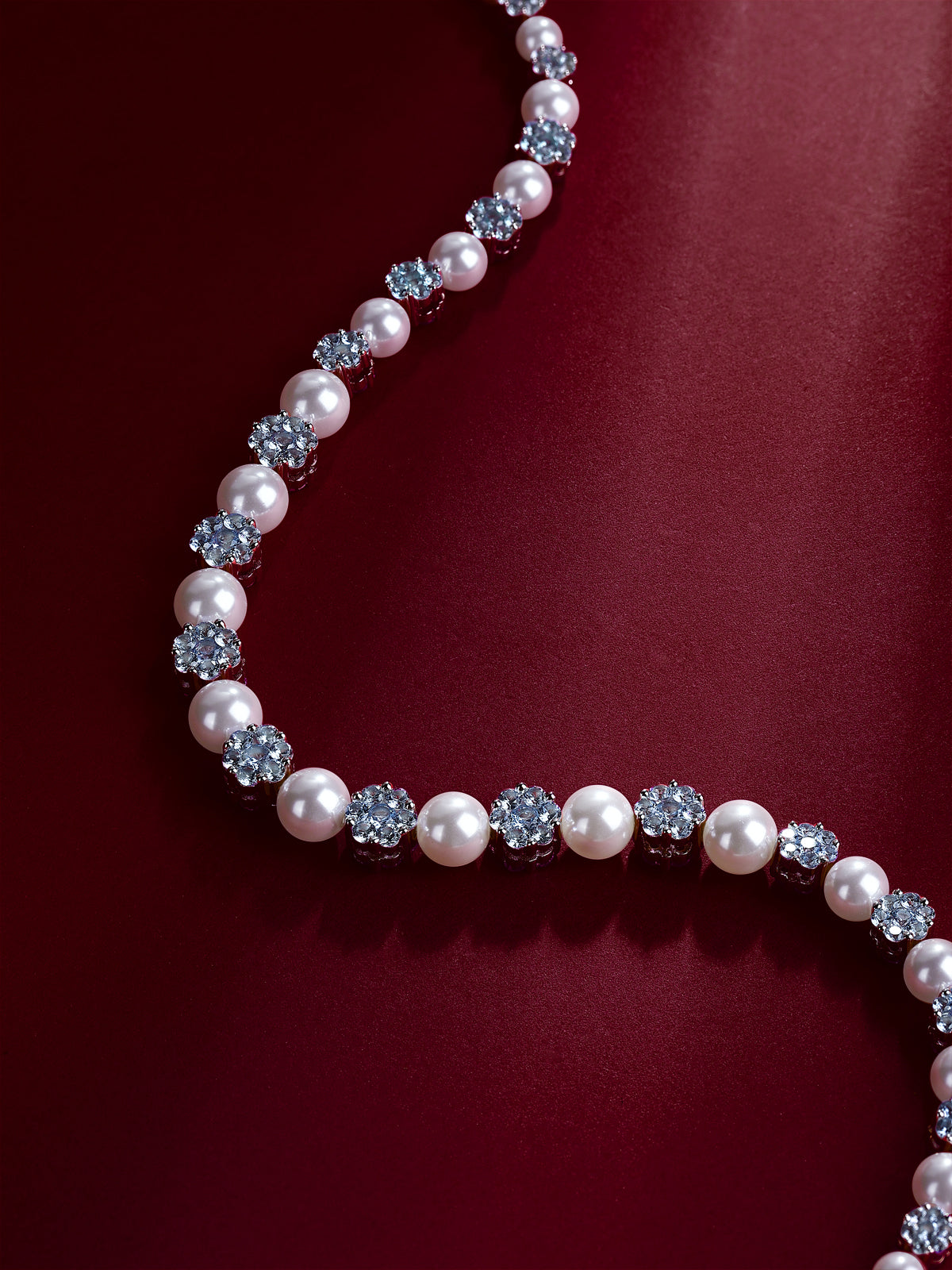 VICACCI Affinity Lucky Diamond  Pearl Necklace (Deluxe)