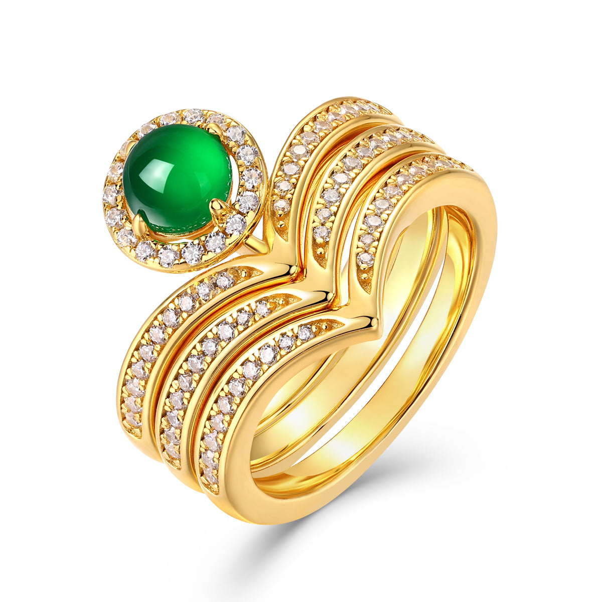 Love Jade Ring Set