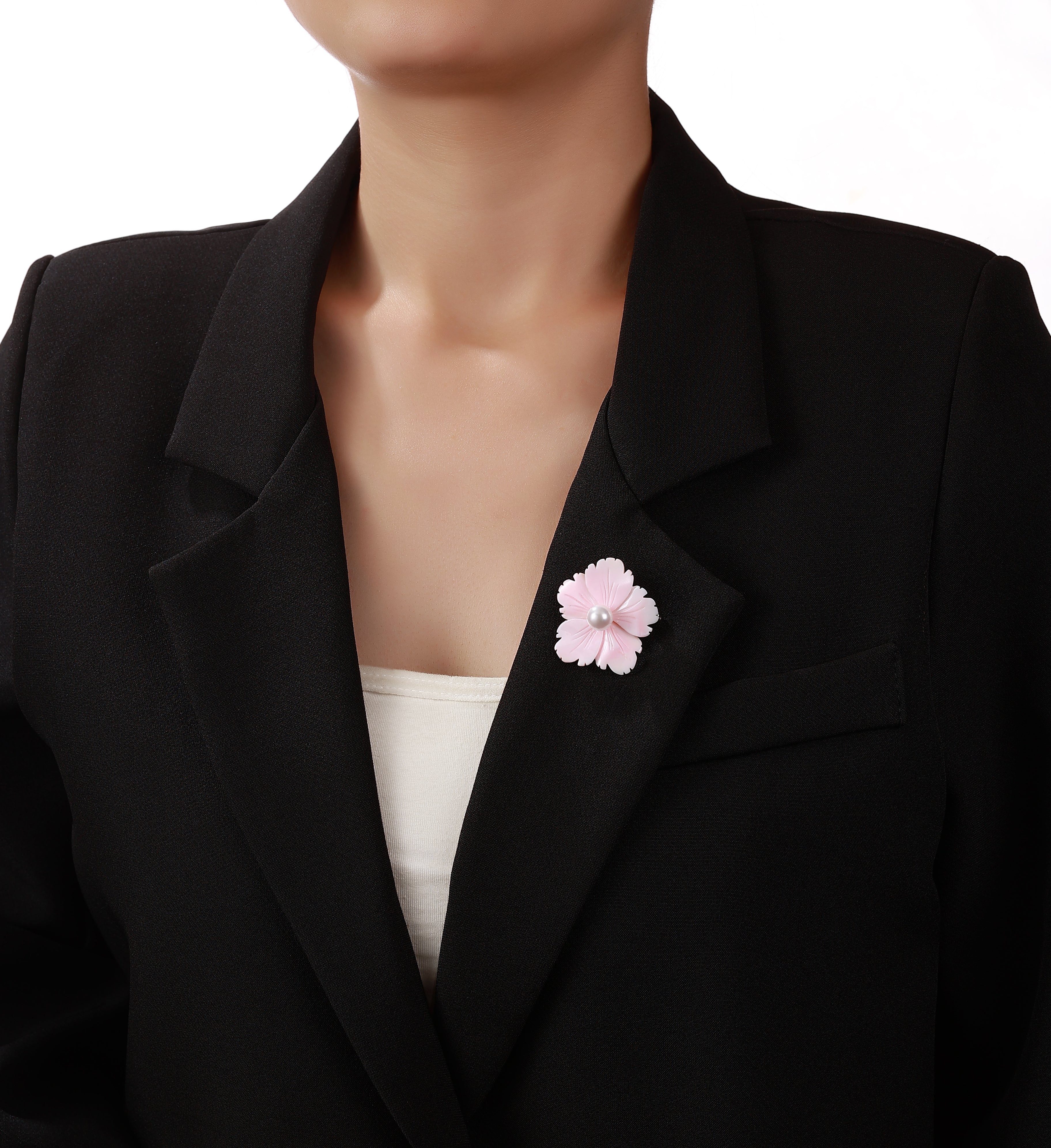 Cherry Blossom 18k Pin