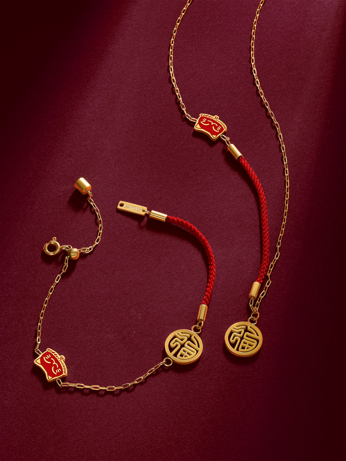 Lucky Cat Stainless Steel Bracelet