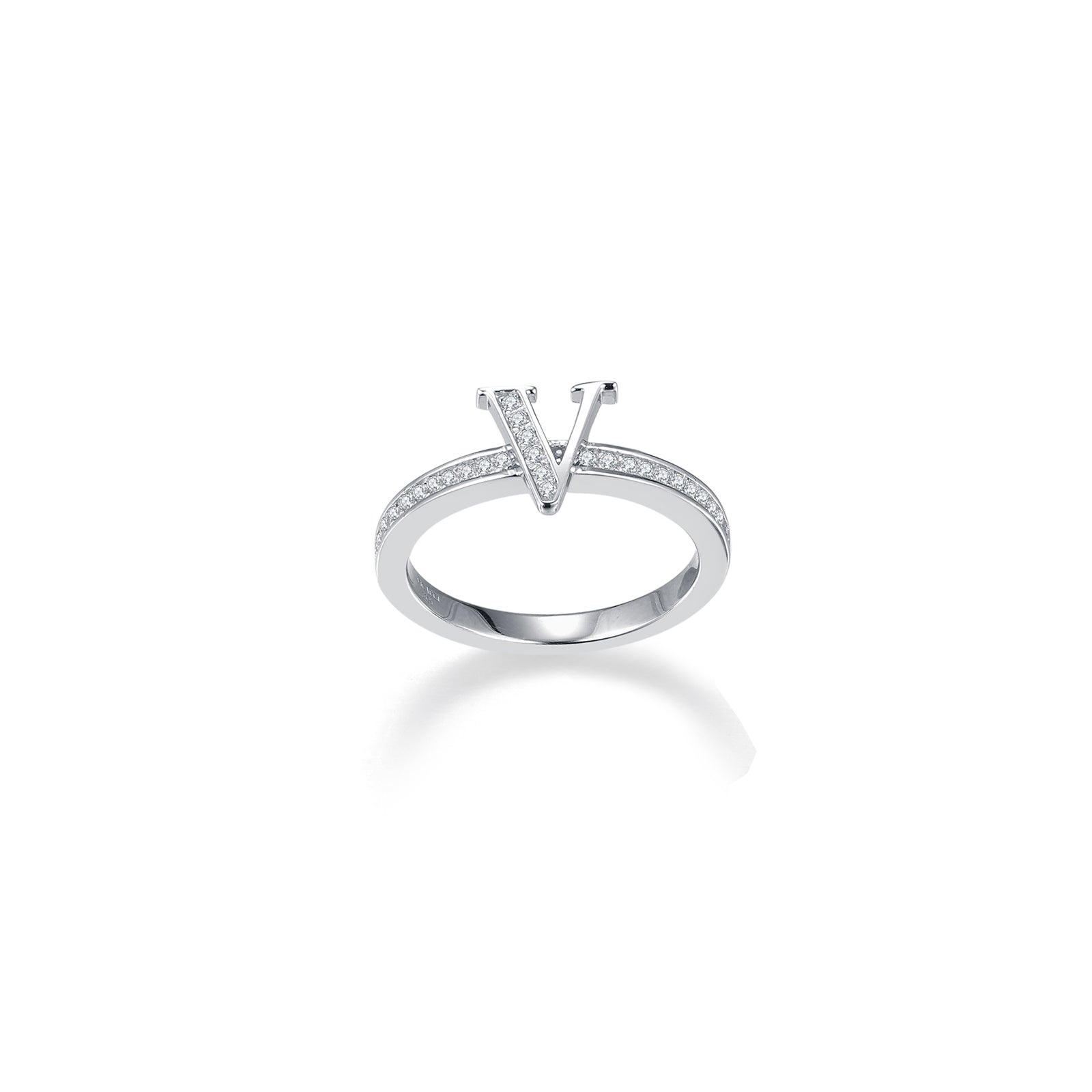 Graceful Harmony V Shape Ring Set of 3