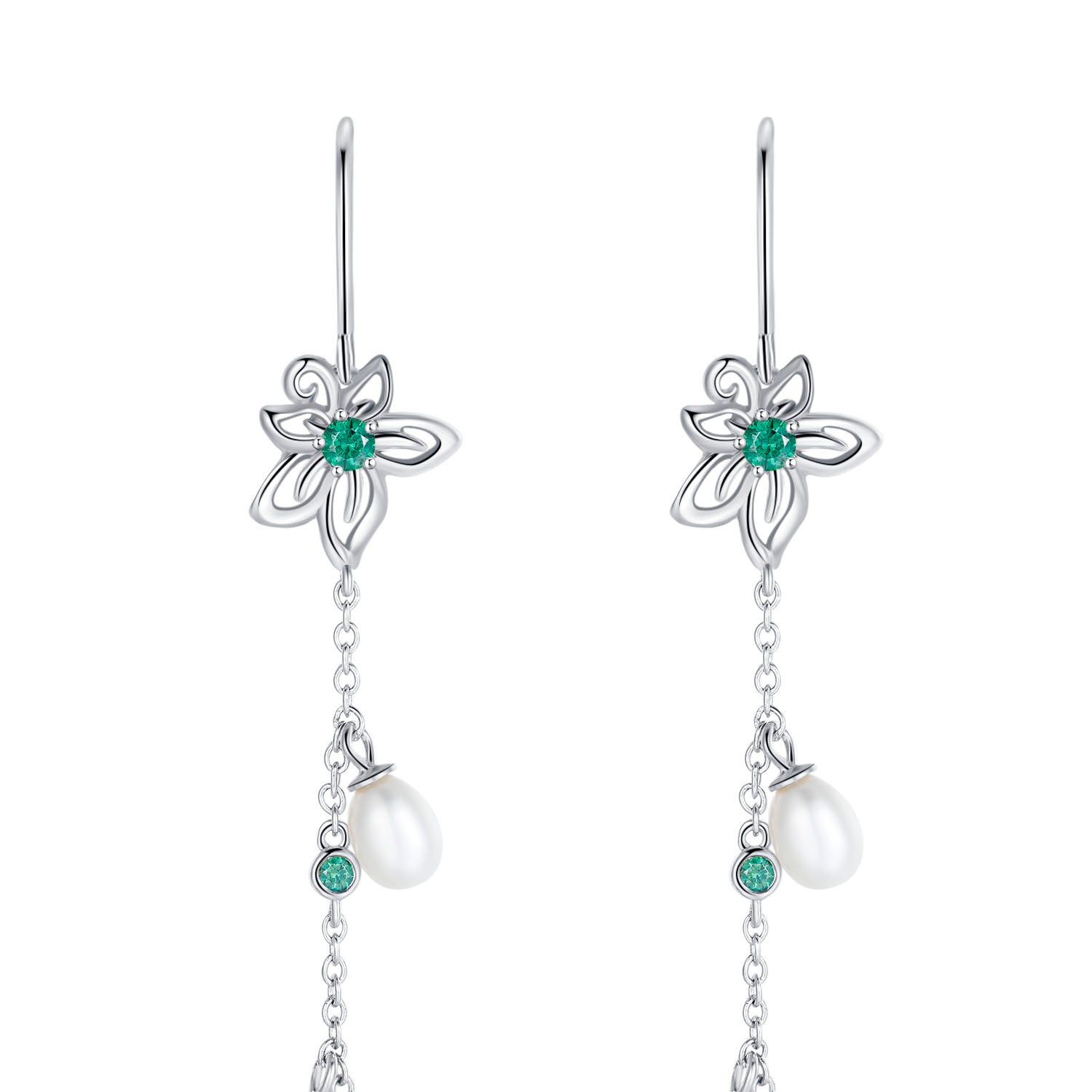 Bauhinia Long Flower Earrings