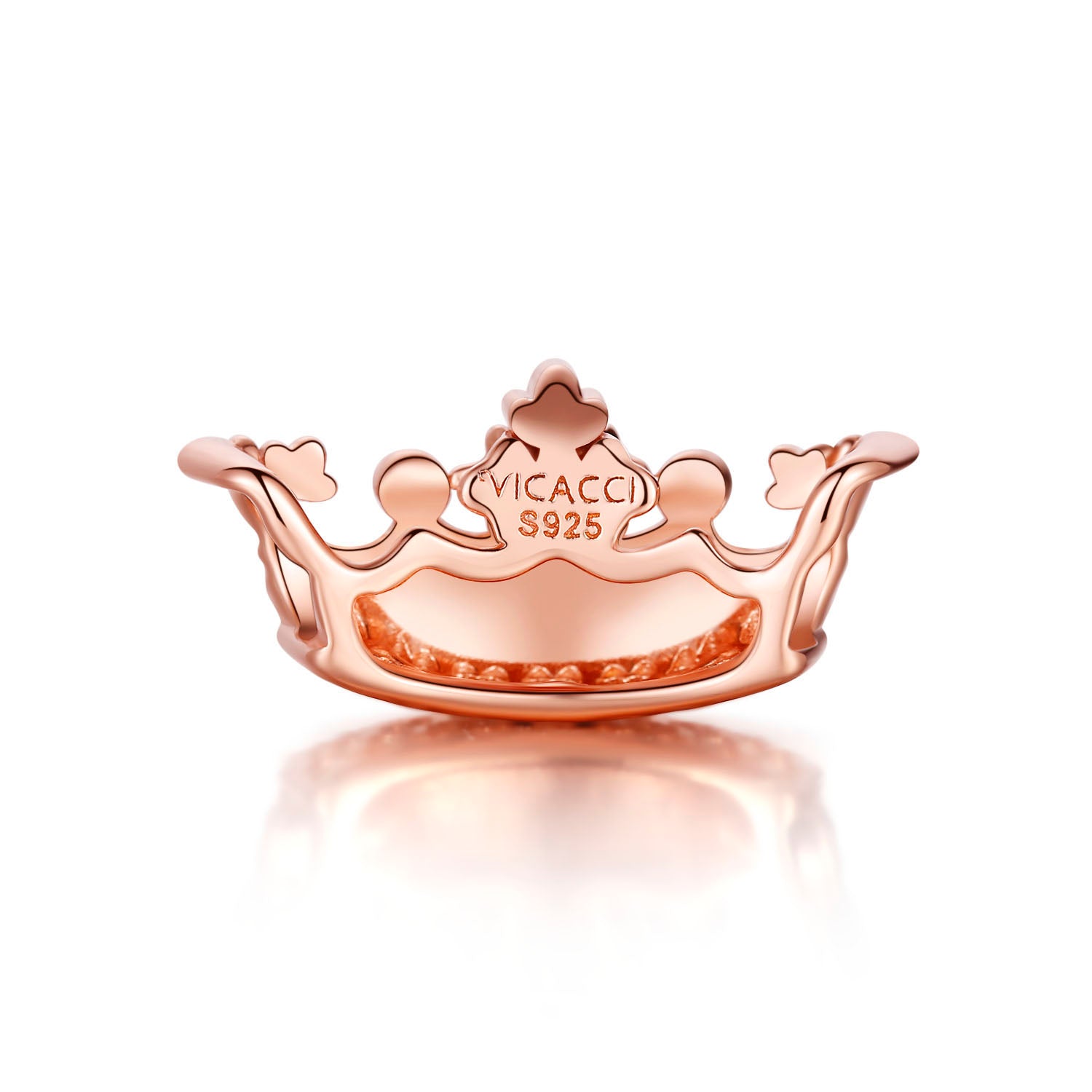 Crown Rose Gold Charm