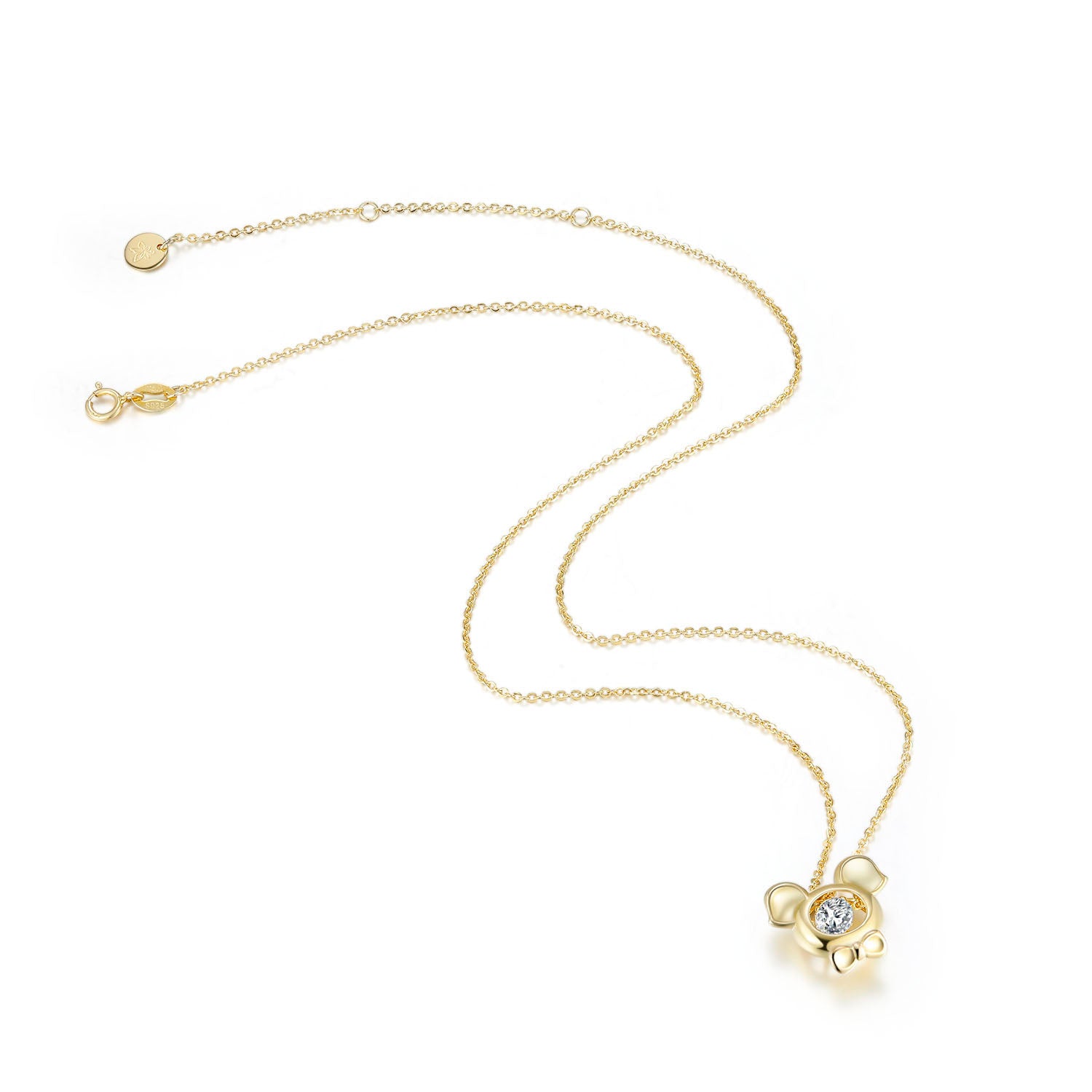 Gold Pig Smart Necklace