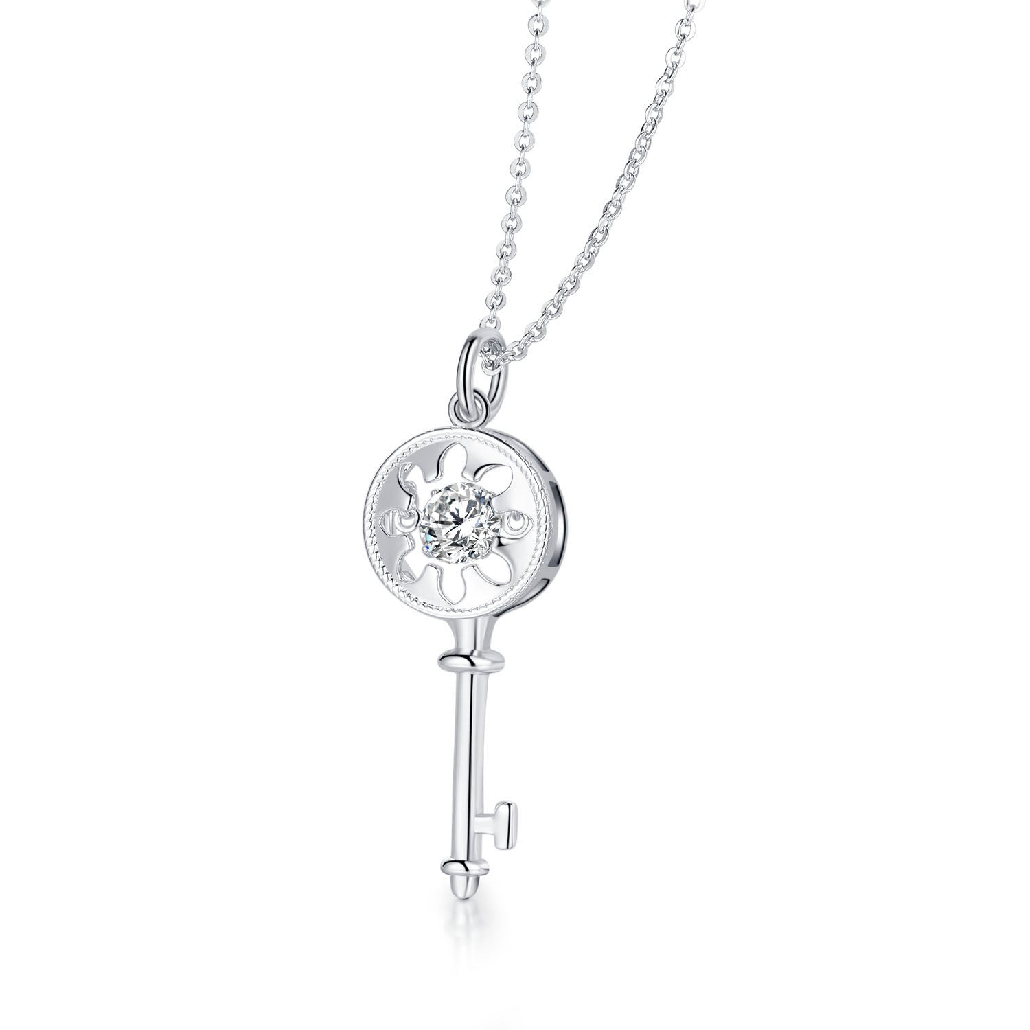 Heart Lucky Key Core Necklace