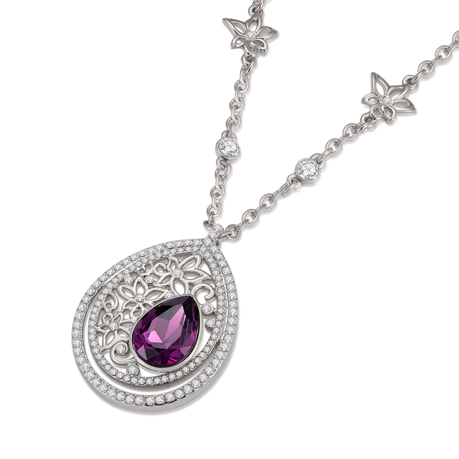 Purple Vicacci Teardrop necklace