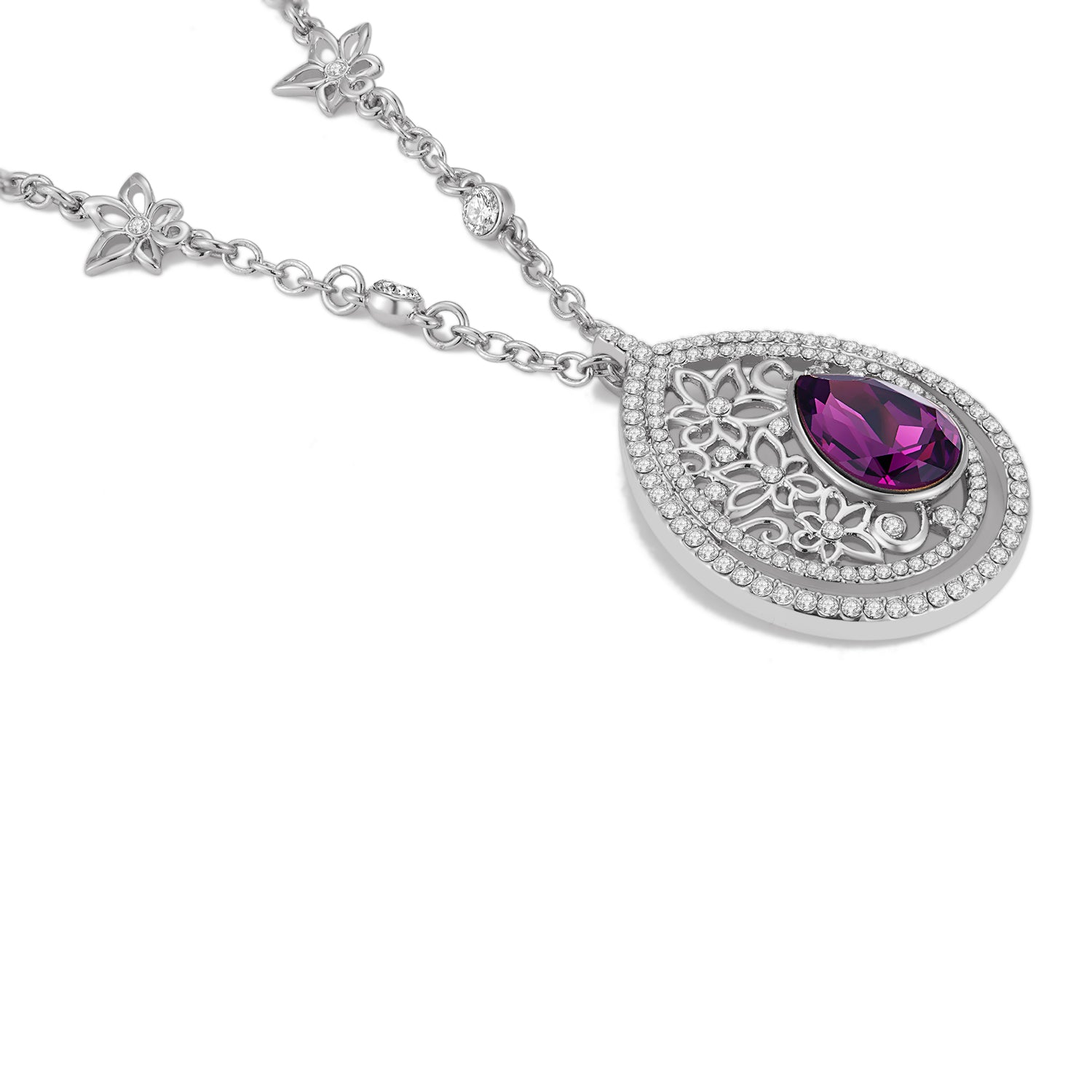 Purple Vicacci Teardrop necklace