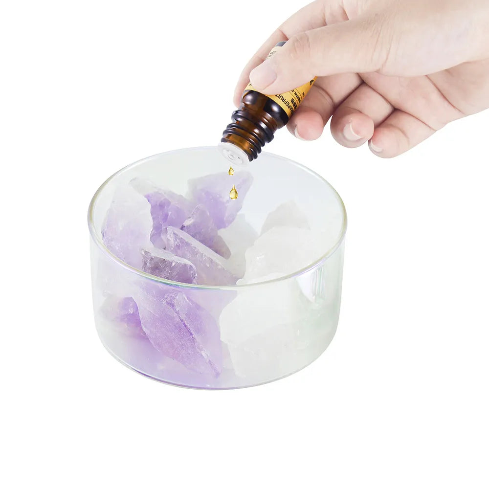 Crystal Essential Oil Diffuser Amethyst Quartz Swan